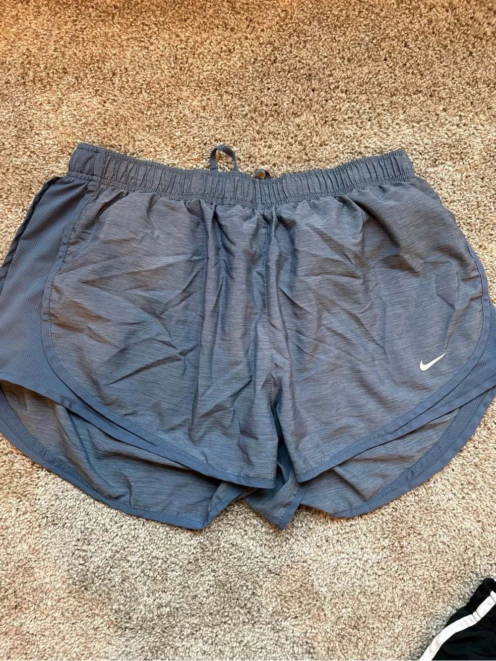 Nike Women's Athletic Shorts Bundle - Black, Olive, Light Blue - Picture 2 of 9